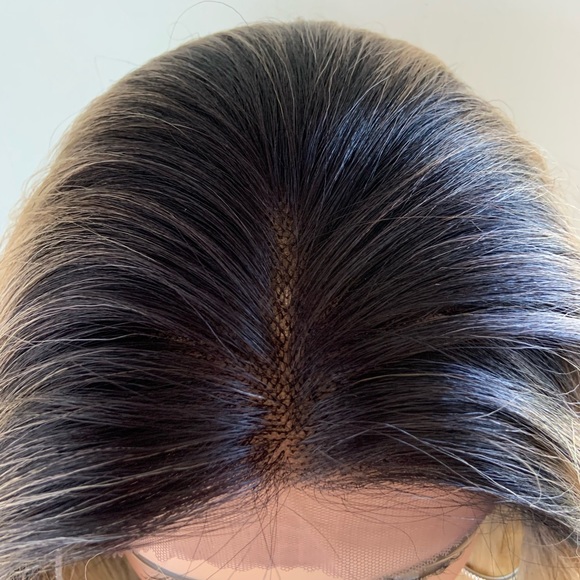 Gorgeous Ombre Blonde Versatile 13x4 Lace Front Premium Fiber Wig for Daily Wear - Picture 4 of 10